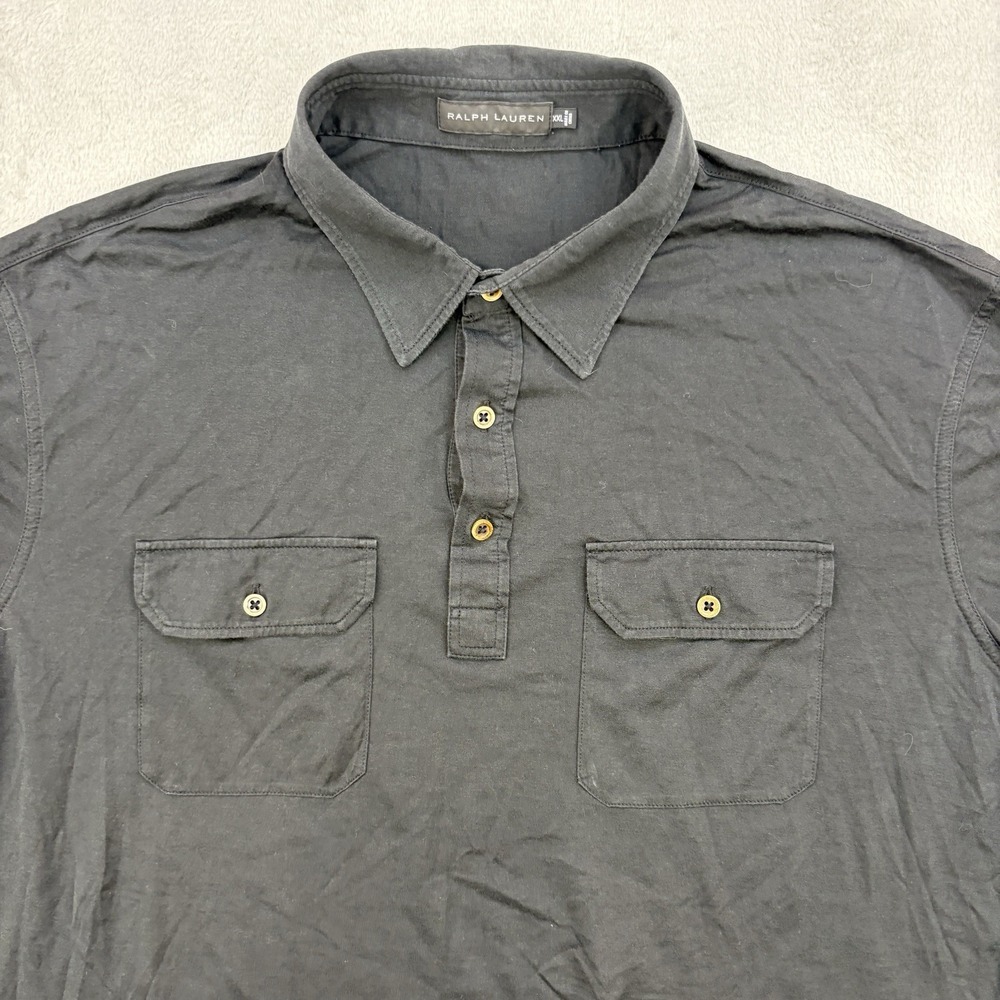 Ralph Lauren Polo Womens XXL Black Label Pockets Short Sleeve Collared Shirt - Picture 2 of 8